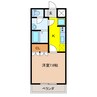グレイスヴィラ花水木 1Kの間取り