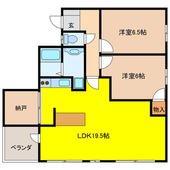 間取図 レビーナ辻