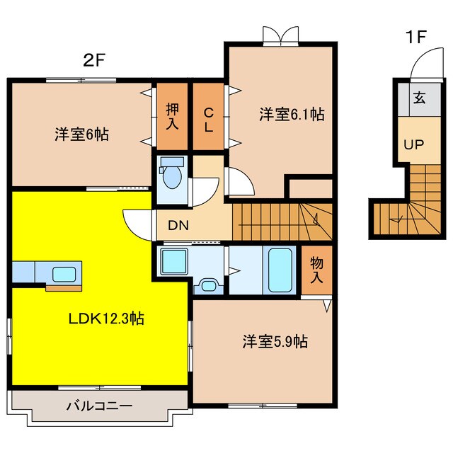 間取り図 アヴニールエテルネル　Ａ