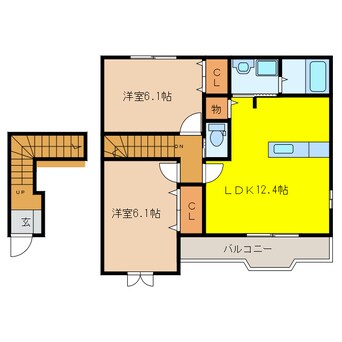 間取図 アヴニールエテルネル　Ｃ