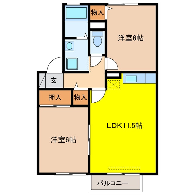 間取り図 Arcadia MAKI Ａ
