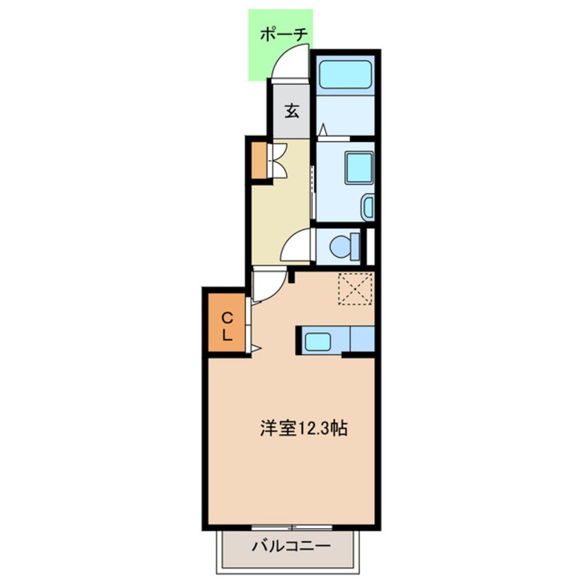 間取図 リバーサイド三城