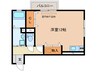 レセンテ花水木Ａ 1Rの間取り