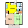 ニューシティー宮前Ａ 2DKの間取り
