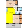 キングスガーデン 2LDKの間取り