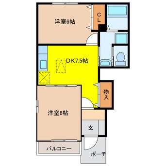 間取図 サン・プレイスＡ