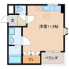 シャトー友喜Ⅲ 1Rの間取り