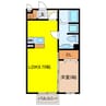 ＦＲＩＥＮＤＲＹ　ＳＱＵＡＲＥ 1LDKの間取り