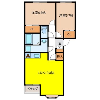 間取図 グレース・ワン