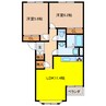 アールブランＡ 2LDKの間取り