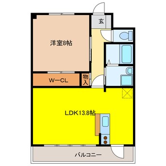 間取図 アクシス三本木