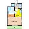 プレシャス 1Kの間取り