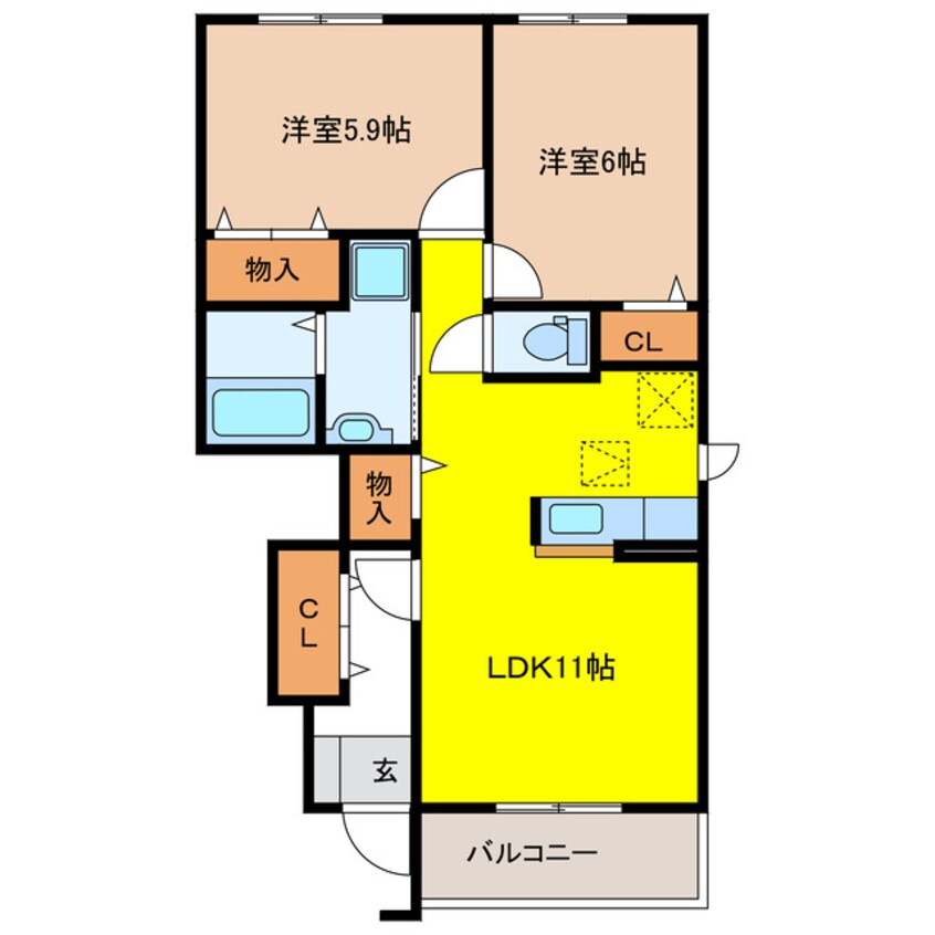 間取図 ユナイテッドステージ　Ｂ