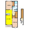 プリムローズＡ 2LDKの間取り