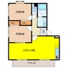 ムーンテラス片山　Ｓ館 2LDKの間取り