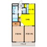 Ｒｅｆｉｎｅ・箕浦 2DKの間取り