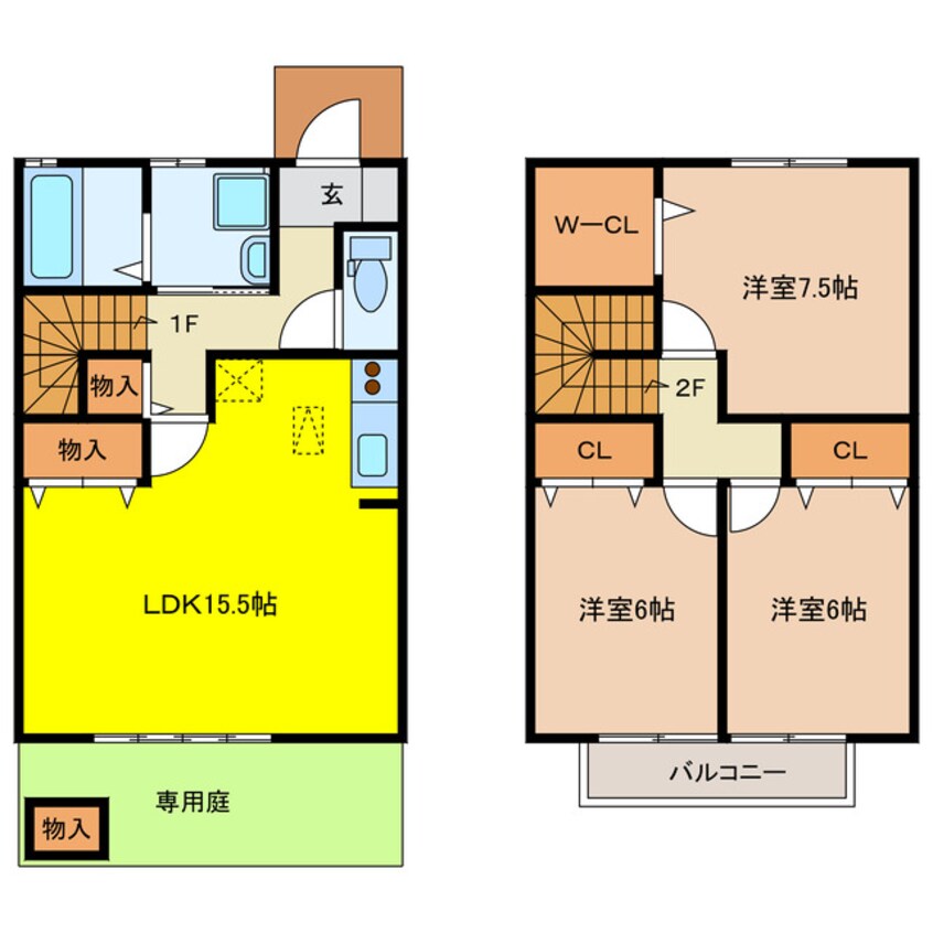 間取図 リビングタウン中野Ⅰ