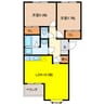 オアシスＩＴＯ 2LDKの間取り