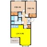 オアシスＩＴＯ 2LDKの間取り