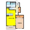 リアン 1LDKの間取り