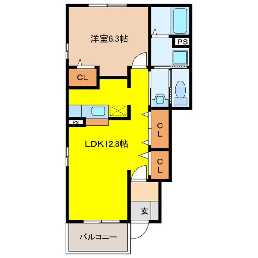 間取図 メゾン・ド・ロワールＡ