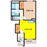 エスポアールⅡ 1LDKの間取り