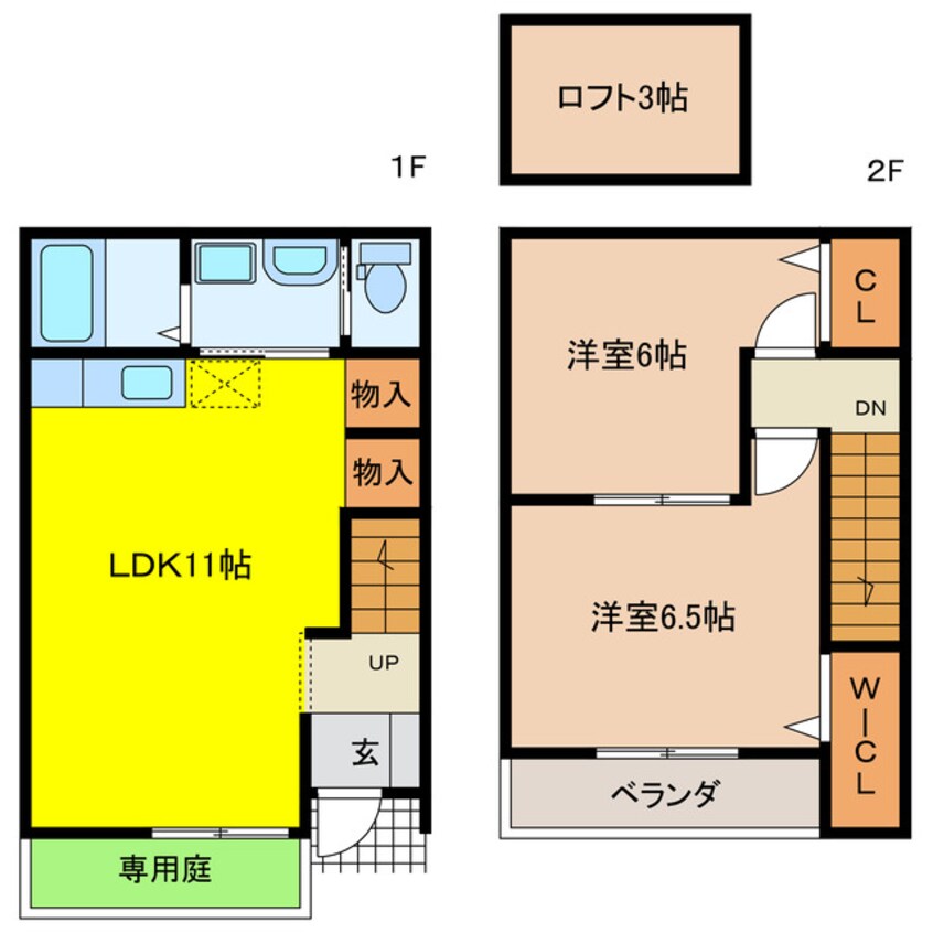 間取図 ボヌール　開発