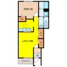 クレデヴェールＡ 1LDKの間取り