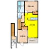 クレデヴェールＡ 2LDKの間取り
