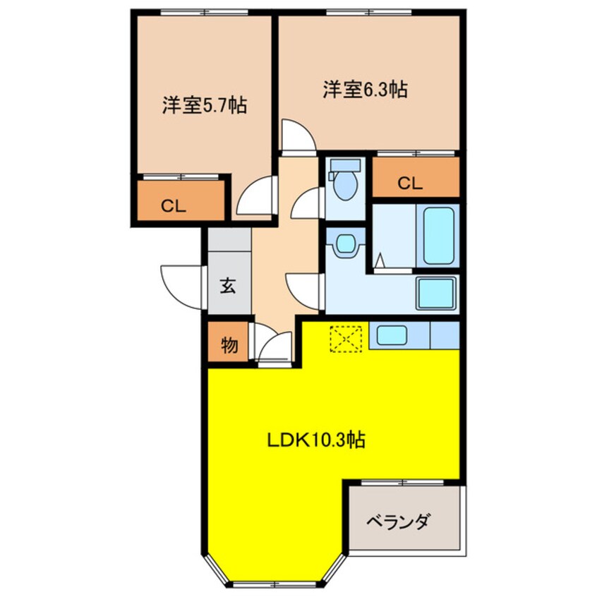 間取図 グランシャリオ