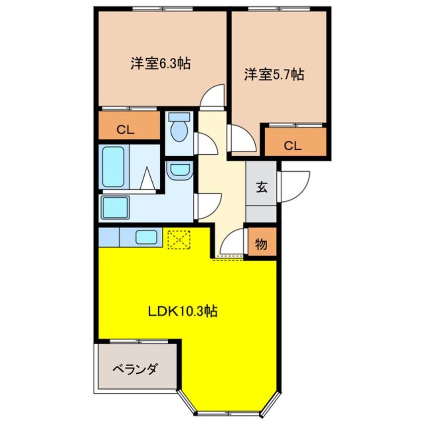 間取図 グランシャリオ