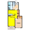 サン・フィット 1LDKの間取り