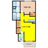 マロンⅡＡ 1LDKの間取り
