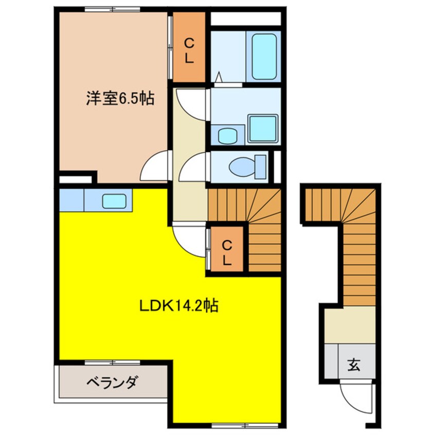 間取図 エステールキャッスル