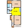 ルピナス 2DKの間取り