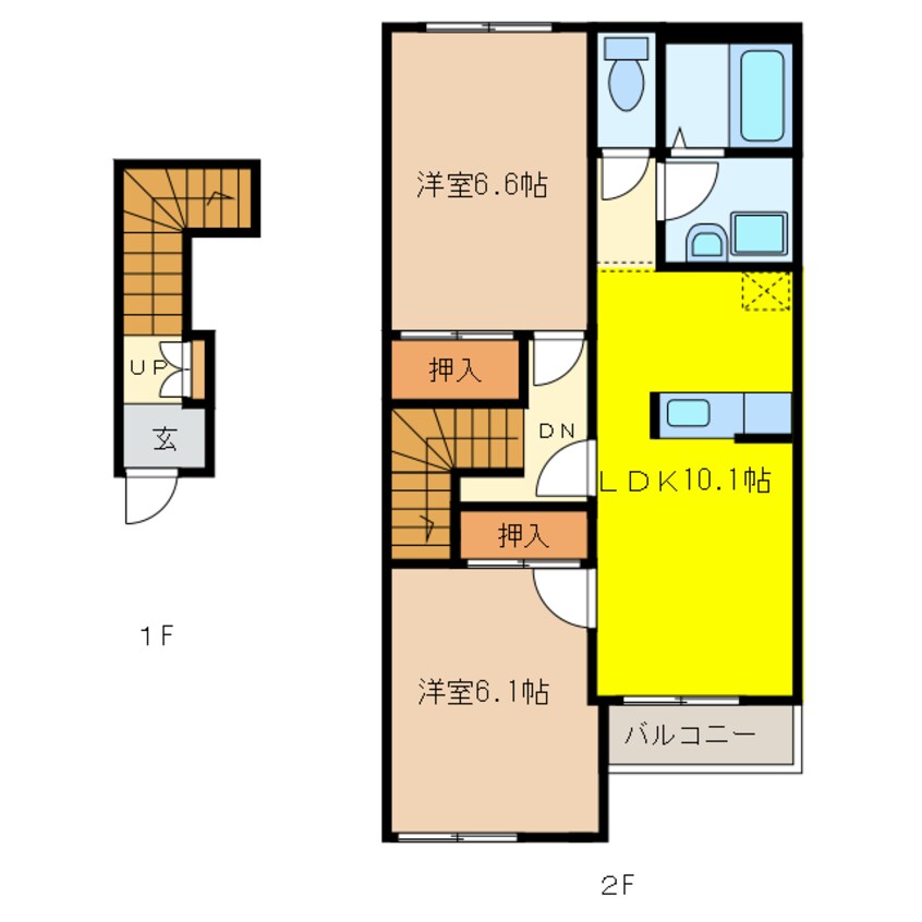 間取図 ハイムツースリー