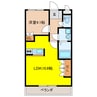 ヴァンベール 1LDKの間取り
