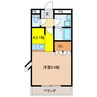 グランディール・オクダ 1Kの間取り