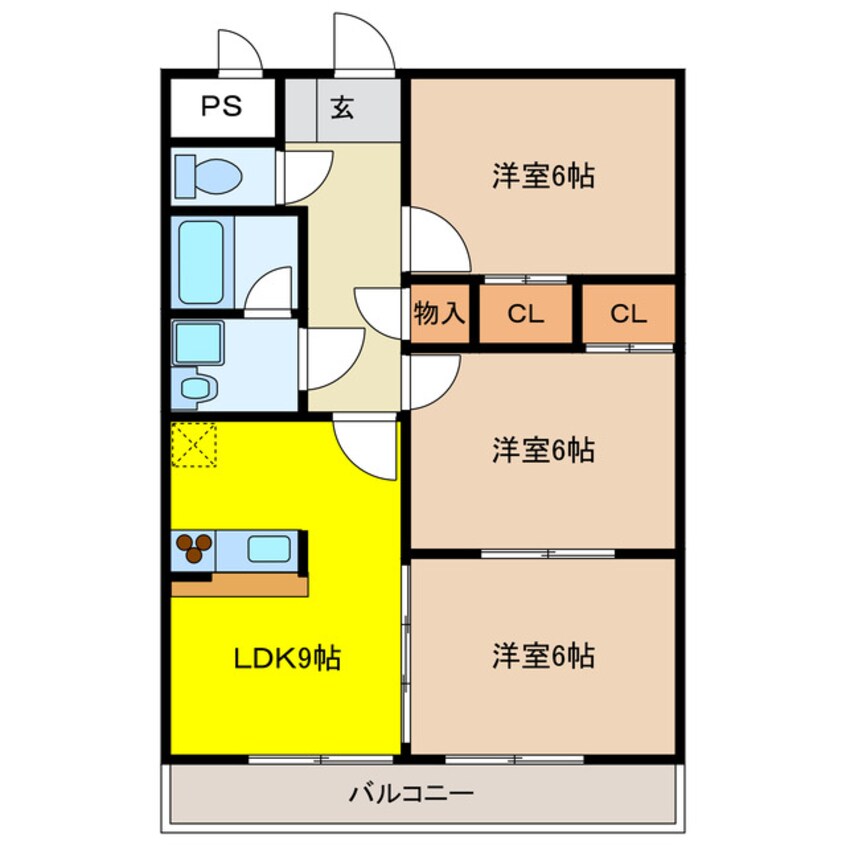 間取図 Ｉ･Ｓ･Ｍ　Ⅰ