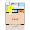 Ｉ･Ｓ･Ｍ　Ⅱ 1Kの間取り