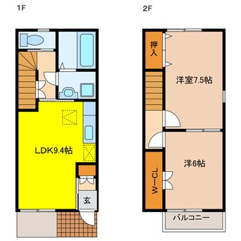 間取図 Ｒａｐｐｏｒｔ２　Ｃ棟