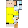 ノイブリーゼ 1LDKの間取り