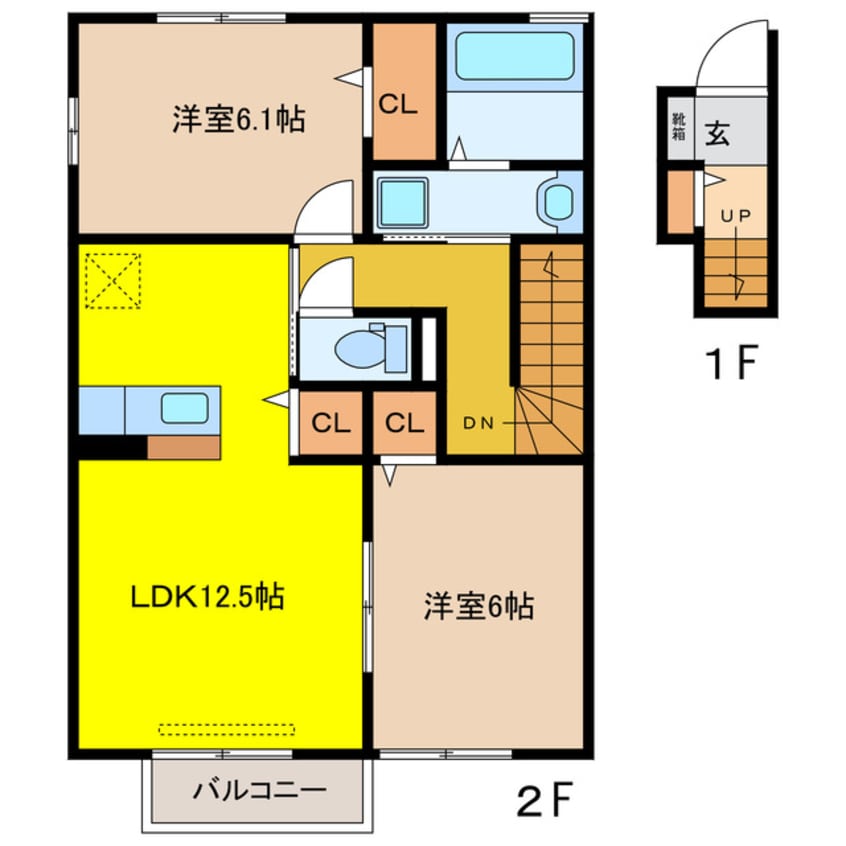 間取図 ＯＮＥ　ＰＩＥＣＥ