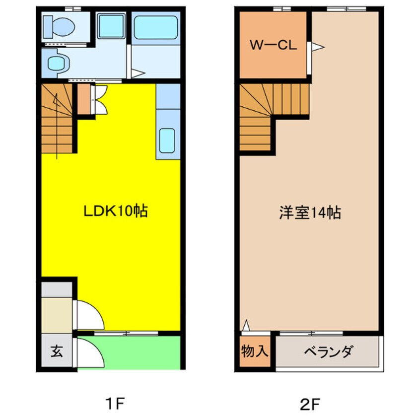 間取図 プラッサムコート熊野町Ｂ