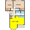 ウィルレジデンス 2LDKの間取り