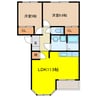 ウィルレジデンス 2LDKの間取り