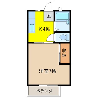 間取図 ロイヤルミノウラ