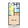 グリーンフィールド21 1Kの間取り