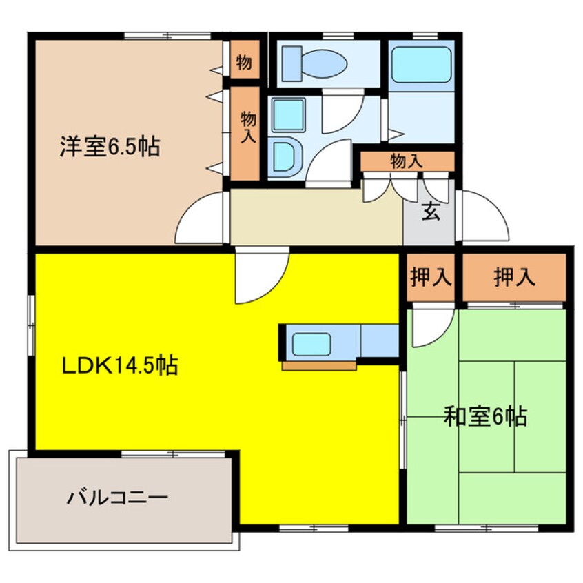 間取図 セントラル長松Ｃ