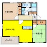 セントラル長松Ｃ 2LDKの間取り
